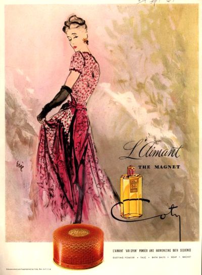 【希少】COTY　L'AimanT　コティ　ヴィンテージ　パルファム Rare Vintage Coty .59 fl oz L'Aimant Parfum in Original Box
